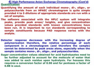 General methods for analysis of food carbohydrates | PDF