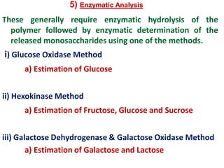 General methods for analysis of food carbohydrates | PDF