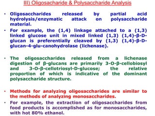 General methods for analysis of food carbohydrates | PDF
