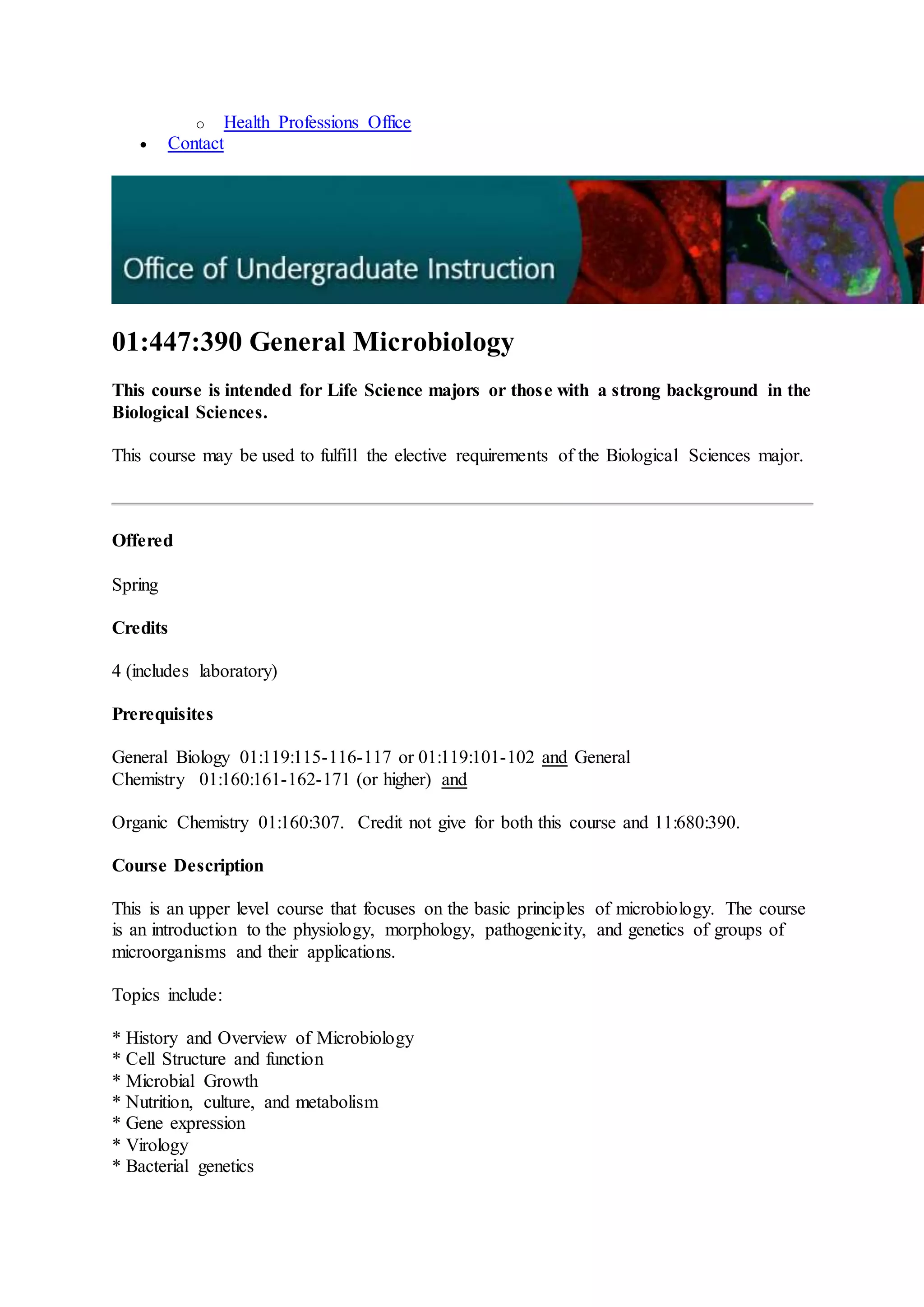 WHAT IS GENERAL MICROBIOLOGY COURSE visual data 7