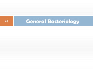 General Bacteriology
41
 