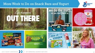 2023 CAGNY CONFERENCE 32
JEFF HARMENING: BUSINESS DEEP DIVES
More Work to Do on Snack Bars and Yogurt
 