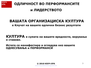 ODLICNOST vo PERFORMANSITE i LIDERSTVO | PPT