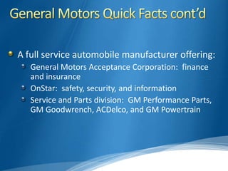 General motors | PPTX