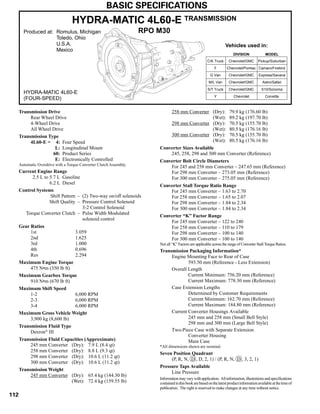 General motors   hydra-matic 4 l60e [2003 ð¦.rus]