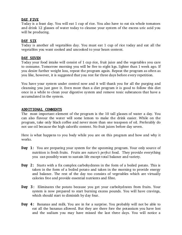 the rice diet solution menu plan the rice diet solution menu plan