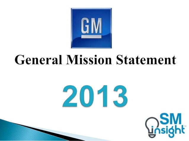 General Motors Mission Statement