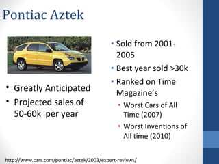 General Motors New Product and Process Innovation | PPT