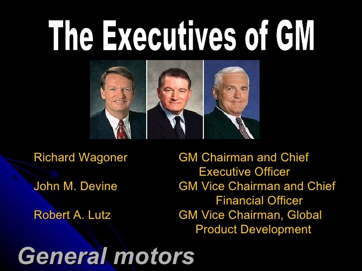 General motors strategic management