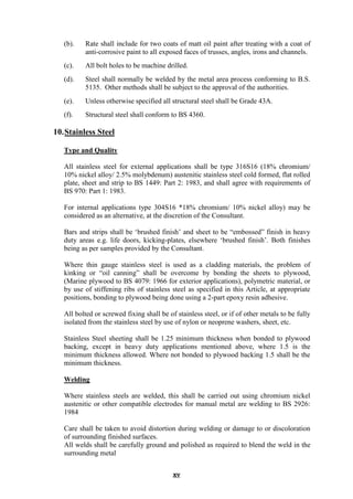 General notes to building schedule of rates | PDF