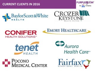 CURRENT CLIENTS IN 2016
 