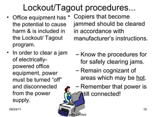 General office safety | PPT