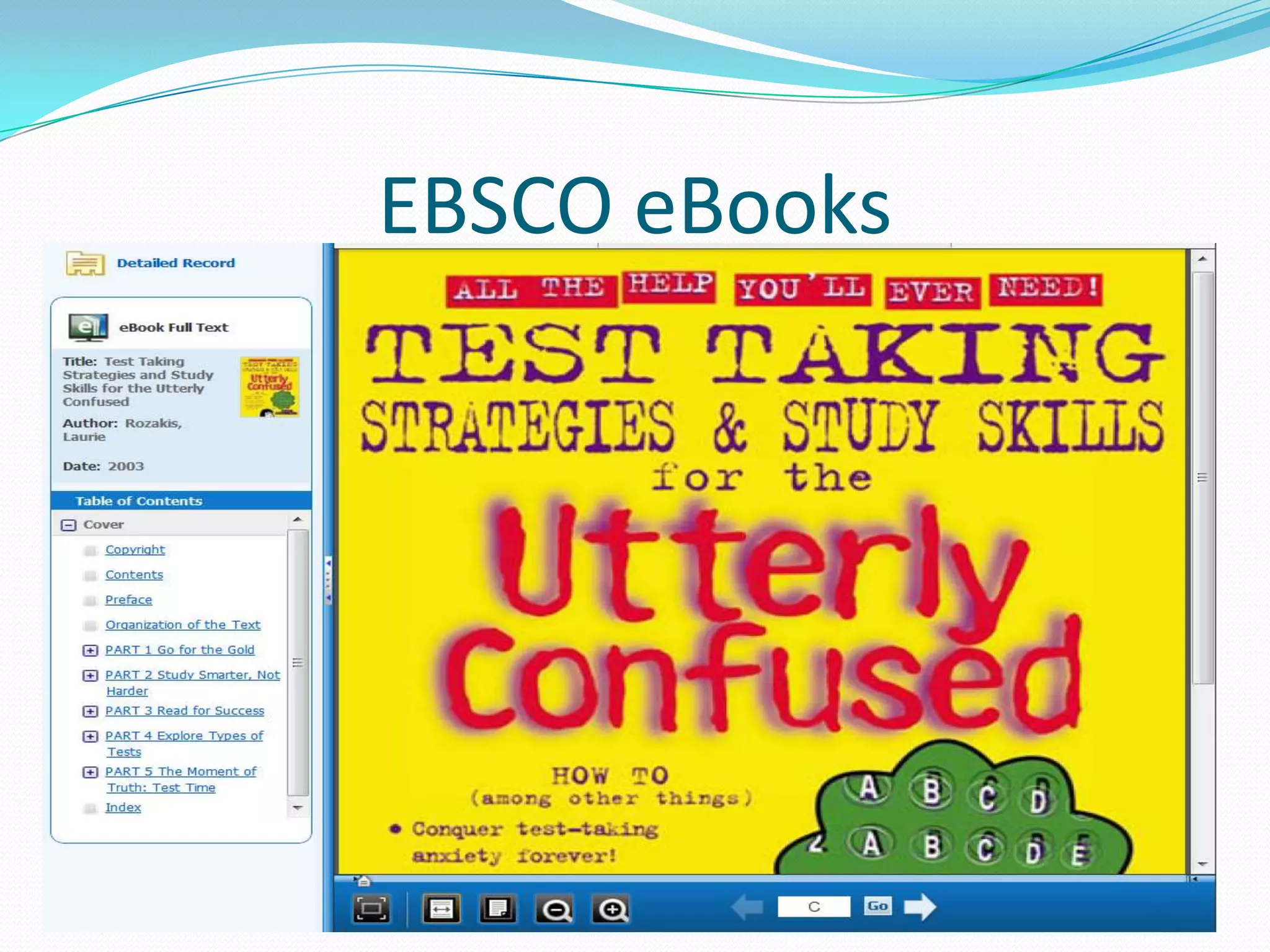 EBSCO eBooks
 