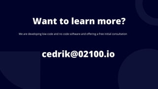 General overview low code/ no code | PDF