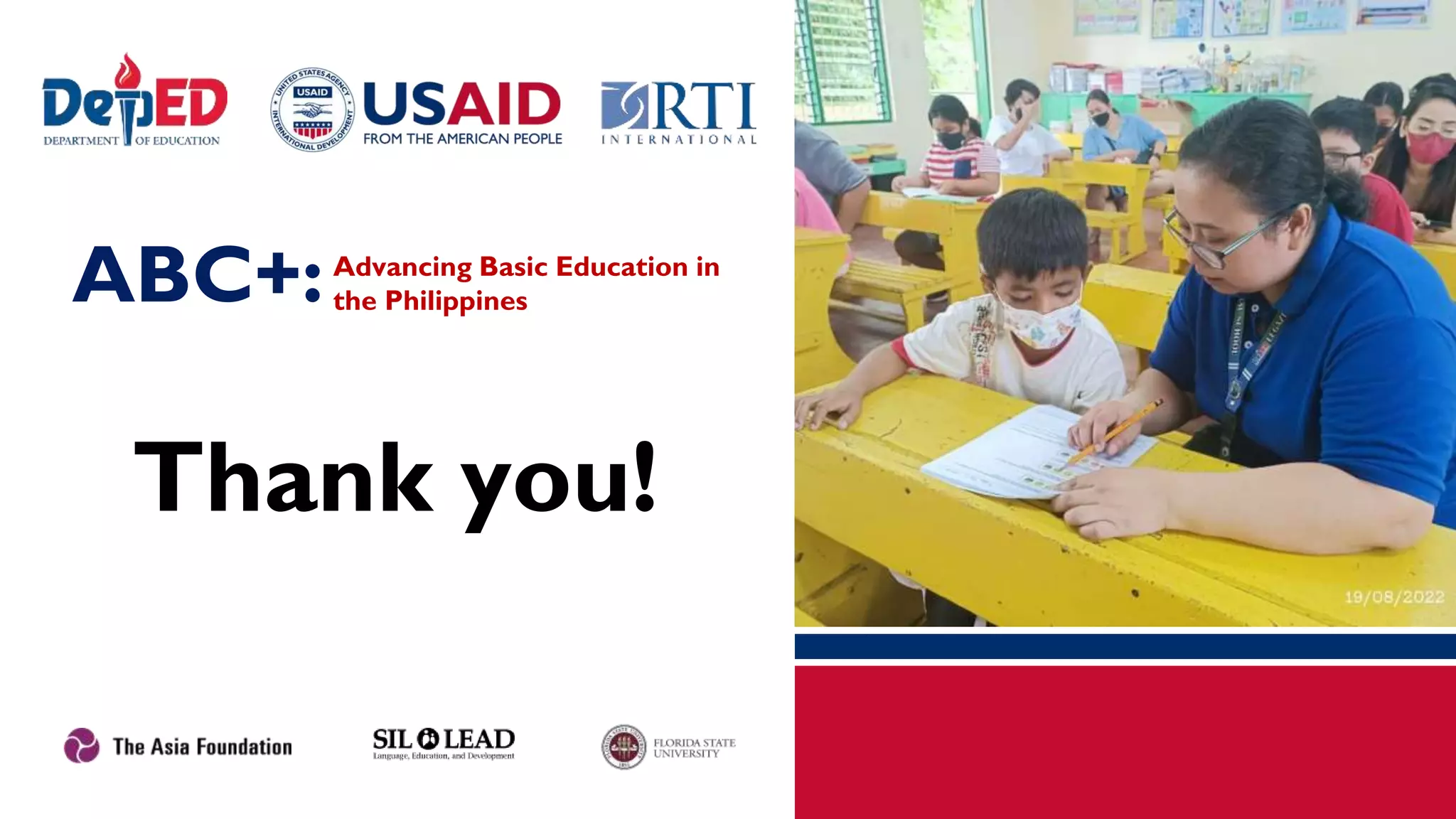 ABC+:Advancing Basic Education in
the Philippines
Thank you!
 