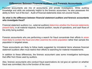 General Overview of forensic accounting and forensic audit | PPTX