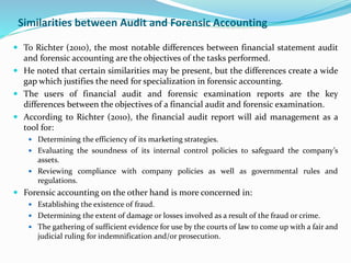 General Overview of forensic accounting and forensic audit | PPTX