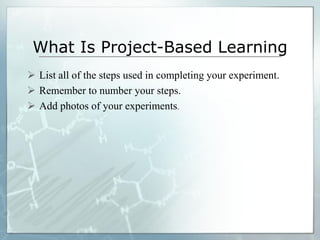General overview of project based learning ppt final | PDF