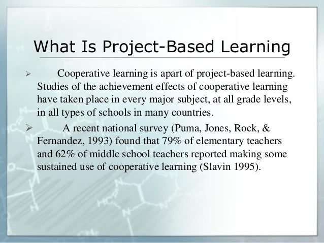 project based learning dissertation