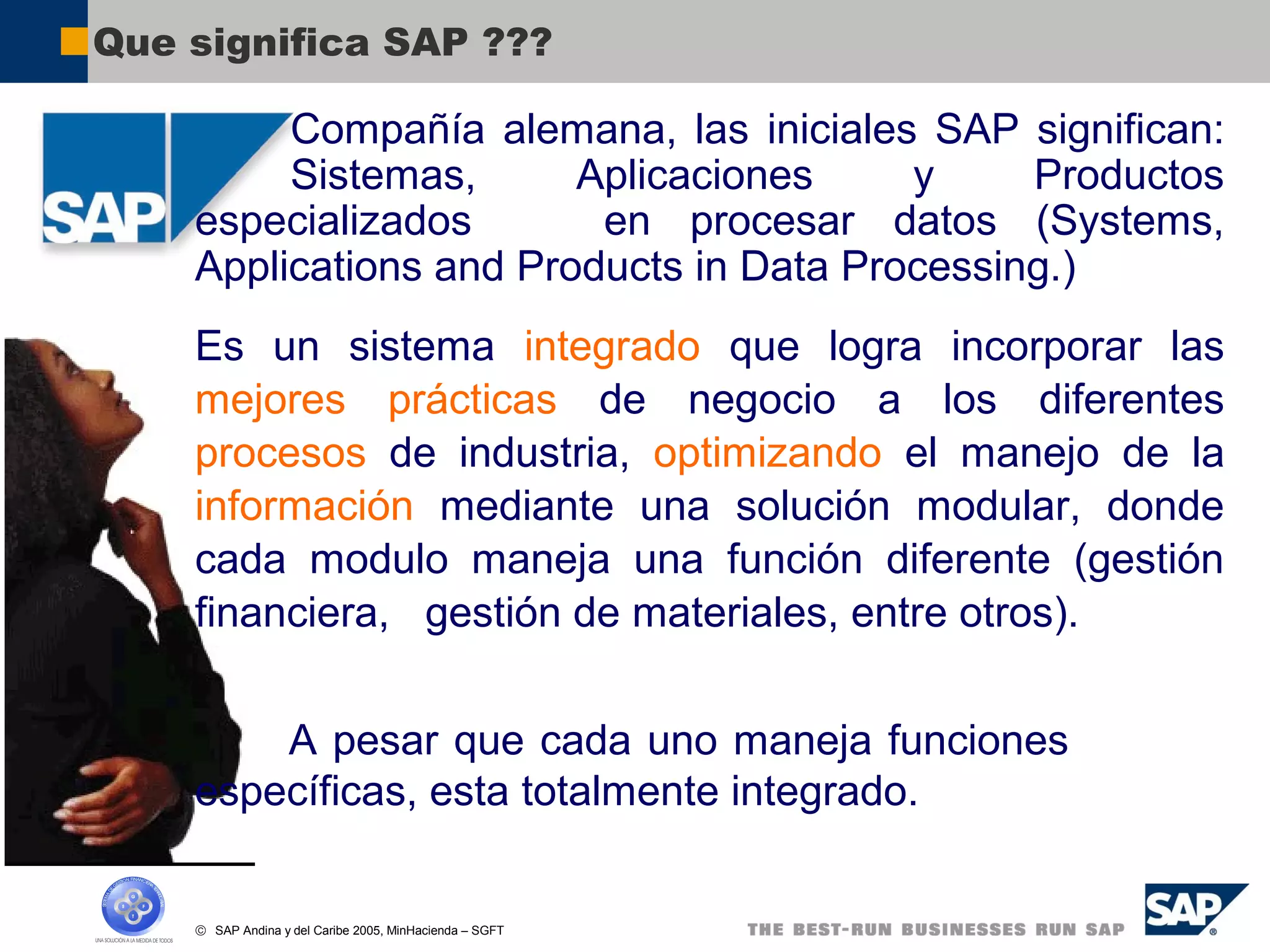 General overview sap todos los modulos | PPT