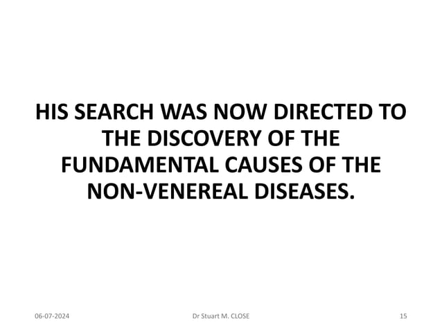 Chapter VIII - General Pathology of Homœopathy: Stuart Close | PPT