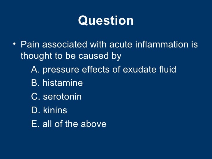 General pathology lecture 5 inflammation & repair