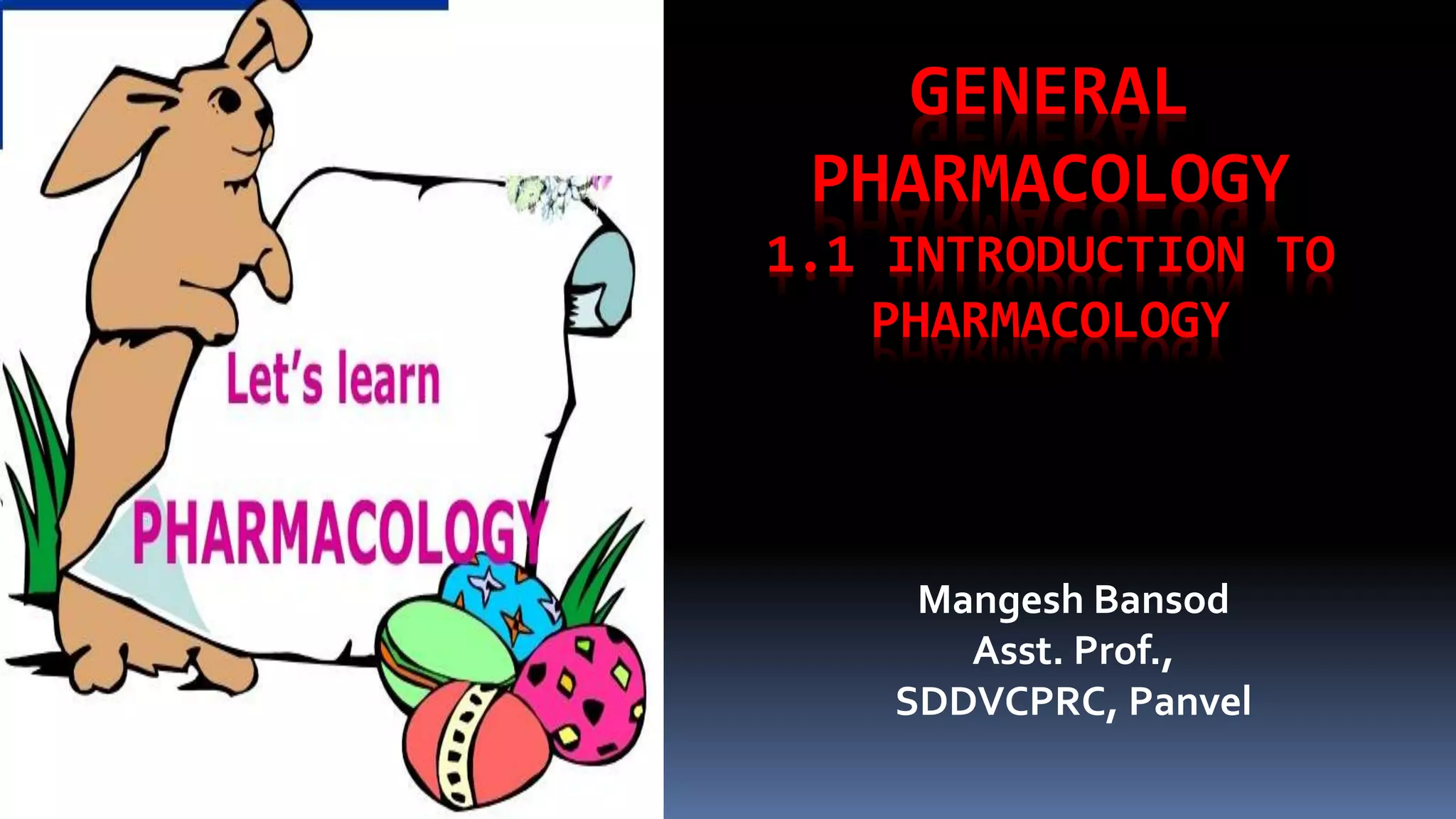 1 2 INTRODUCTION TO PHARMACOLOGY visual data 8