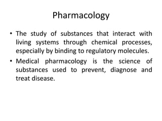 General pharmacology intro | PPTX