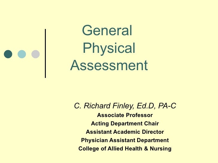 General Physical Assessment