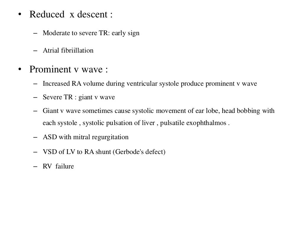 General physical examination of CVS