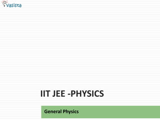 IIT JEE -Physics General Physics 