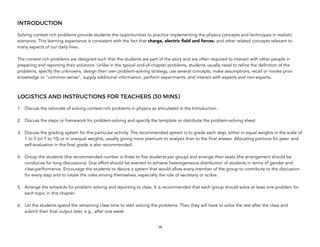 INTRODUCTION
Solving context rich problems provide students the opportunities to practice implementing the physics concept...