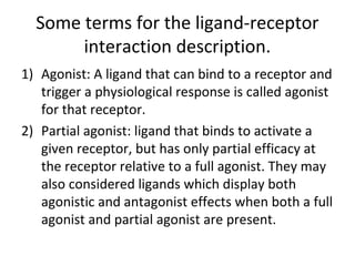 General physiology of receptor | PPT
