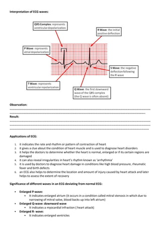 Ecg Lab Report Example General physiology student lab manual bmlt1052 | PDF