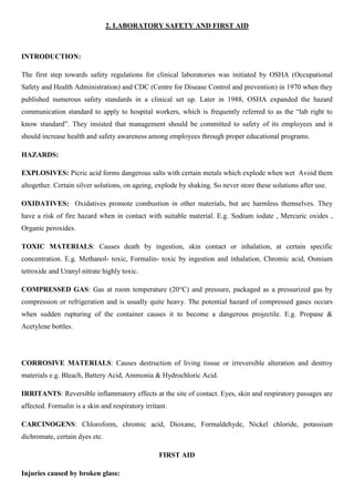 General physiology student lab manual bmlt1052 | PDF