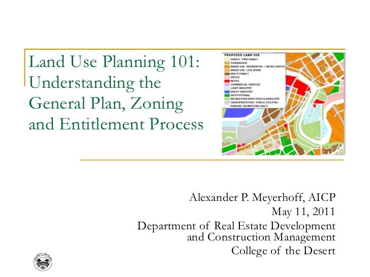 General Plan, Zoning And Entitlements