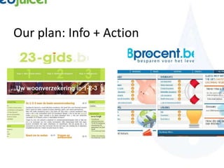 Our plan: Info + Action
 