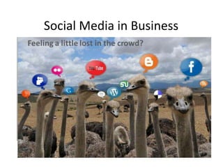 Social Media in Business
 
