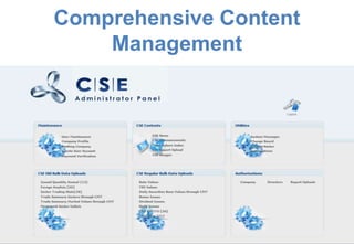 Comprehensive Content
    Management
 
