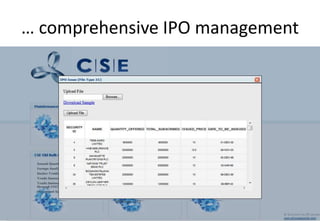 … comprehensive IPO management
 