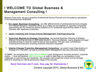 Content copyright 2014. Global Business & Management Consulting. All rights reserved. 
! WELCOME TO Global Business & Mana...