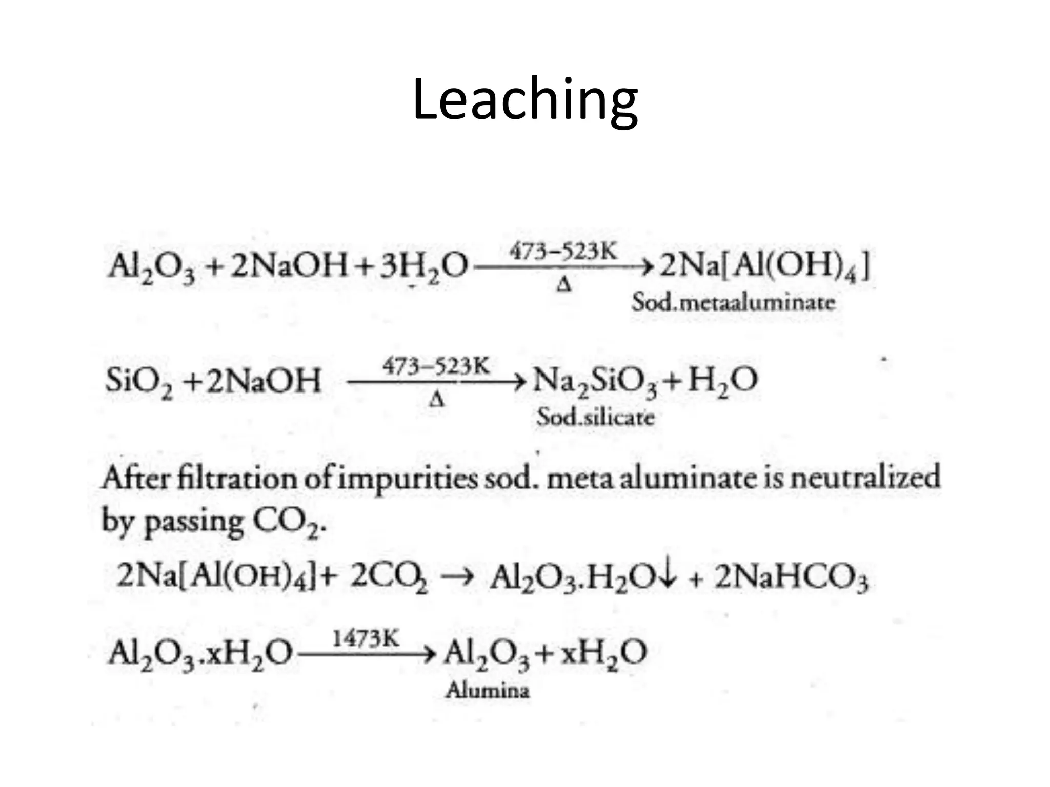 Leaching
 