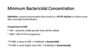 Antimicrobial drugs: General considerations | PPTX