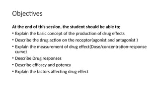 Comprehensive Overview of Drug Action Principles and Pharmacodynamics ...