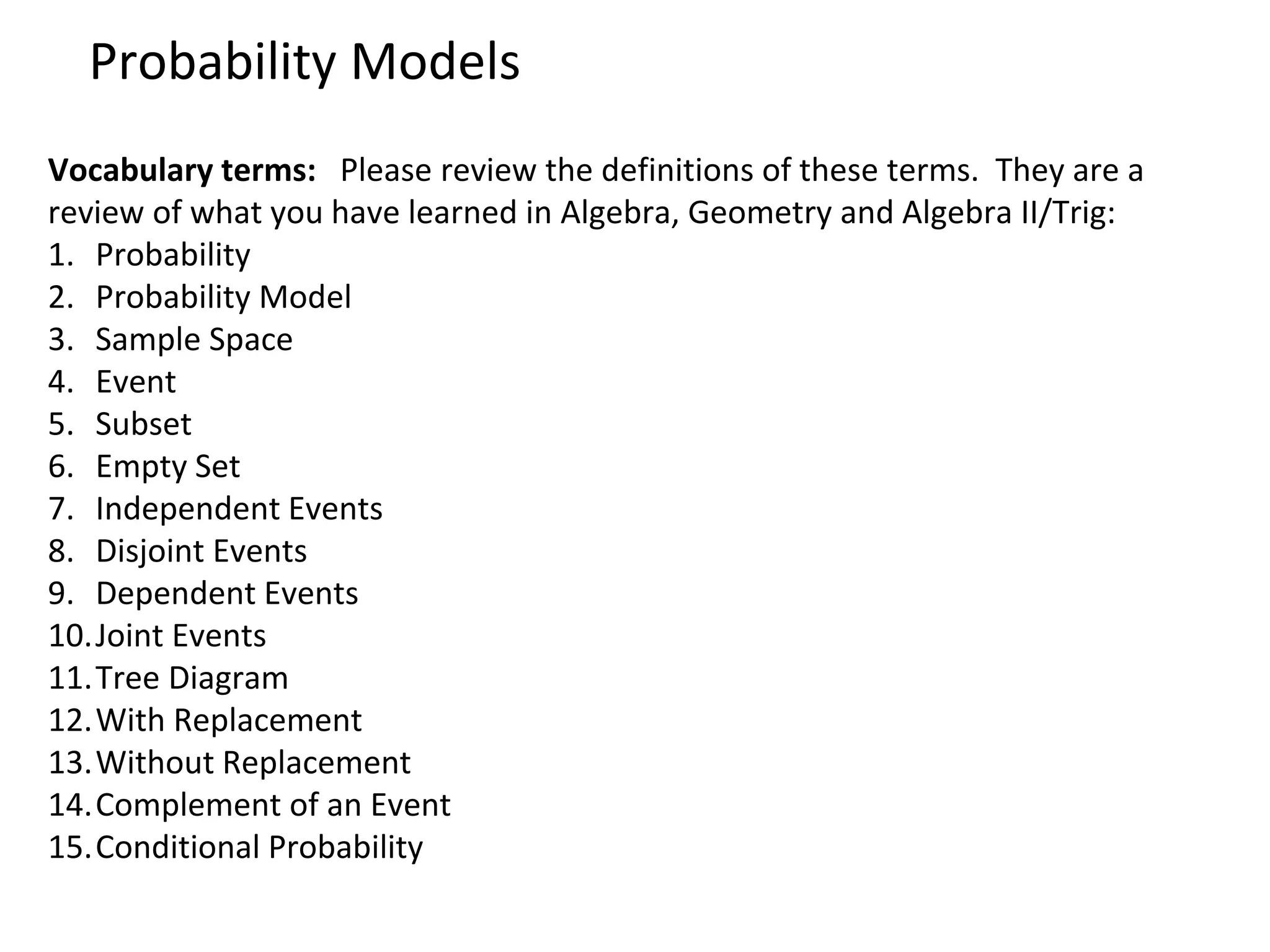 General probability rules ppt