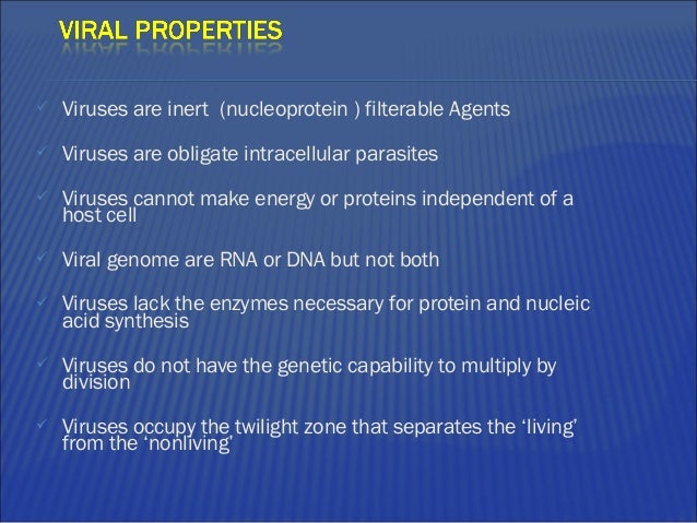 General properties of viruses