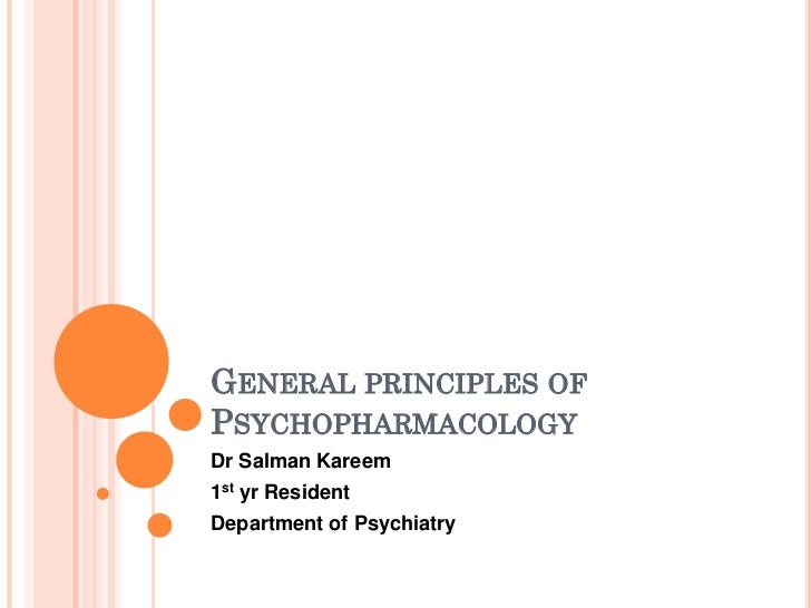 General Psychopharmacology