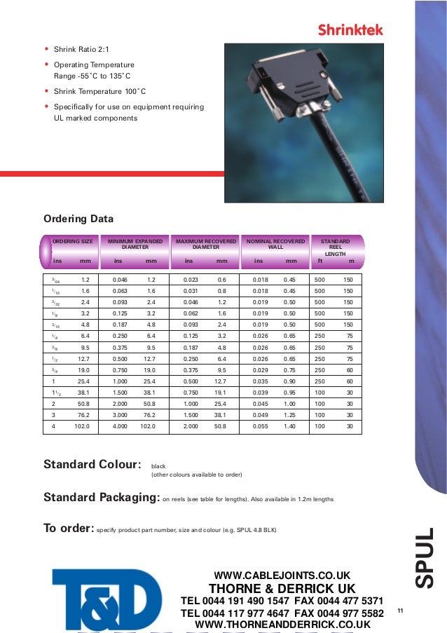 Shrinktek SPUL Heat Shrink Tubing General Purpose UL Heat Shrink Tu…