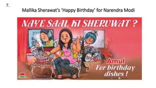 7.
Mallika Sherawat’s ‘Happy Birthday’ for Narendra Modi
 