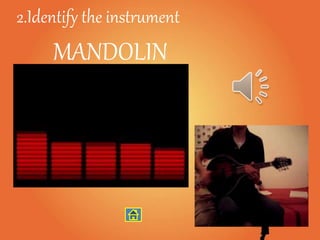 2.Identify the instrument
MANDOLIN
 